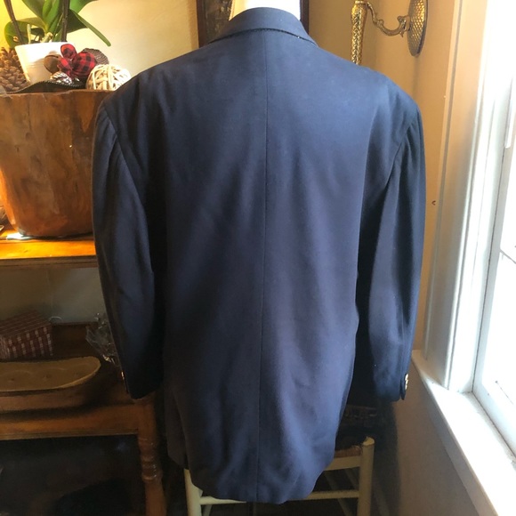 Joseph Abboud double breasted navy blazer - Picture 2 of 4